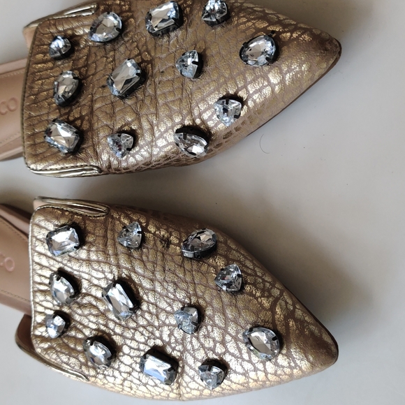 Mimco Flaunt Slipper Ballet Flats Shoes Sandals Heels Size EU39 / AU8 - Picture 4 of 5